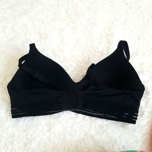 Ambrielle Black Bra Sz Large - Picture 3 of 7